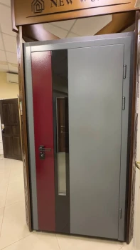 Двери Металл RAL 7012 Vinorit "Новый Мир"