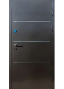 Двері Люкс Молоток 2 RAL 9975/Оксид темний Portalino
