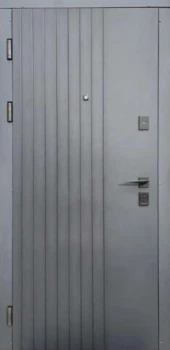 Двері Тріо 5 Антрацит/Біле дерево Portalino