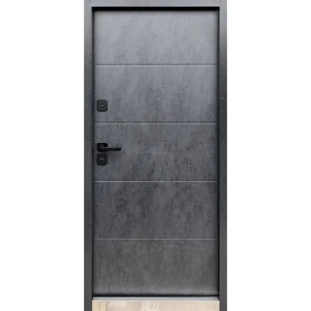 Двері Portalino STEEL DOORS SD-101 Сірий матовий/Бетон темний