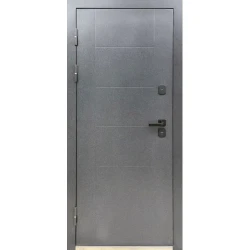 Двери Portalino STEEL DOORS SD-101 Серый матовый/Бетон темный