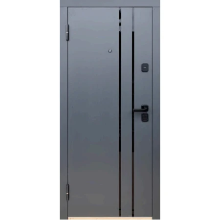 Двери Portalino STEEL DOORS SD-202 Графит матовый/Белый матовый