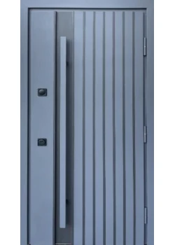 Двері Qdoors Стронг Айрон графіт G1298 пісок/білий атлас Vinorit