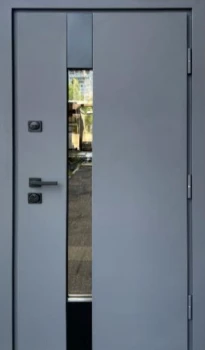 Двери Qdoors Стронг Термикс антрацит/белый атлас Vinorit