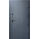 Входные Двери Стронг Перфект 4К антрацит/белый супермат+ЗЕРКАЛО "Qdoors"
