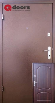 Двері Лайт М Оптима темний горіх Qdoors