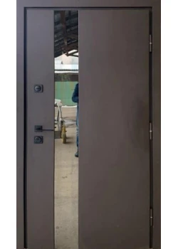 Двері Qdoors Стронг Вест коричневий пісок/дуб темний Vinorit