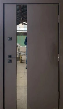 Двери Qdoors Стронг Вест коричневый песок/дуб темный Vinorit