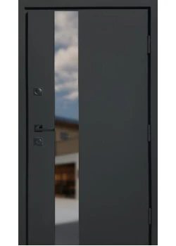 Двері Qdoors Стронг Вест пісок темний сірий/антрацит Vinorit