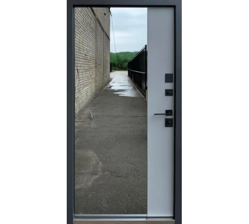 Двери Qdoors Ультра Лаунж-Аk оксид темный/серый шифер+зеркало