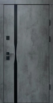 Двери Qdoors Ультра Лаунж-Аk оксид темный/серый шифер+зеркало