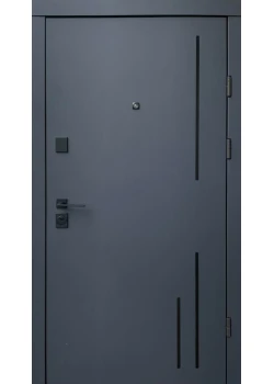 Двери Qdoors Премиум Триони-Аk антрацит/белая шагрень