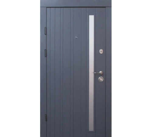 Входные Двери Браш Al серая текстура-какао Qdoors