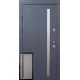 Входные Двери Браш Al серая текстура-какао Qdoors