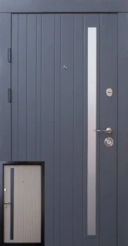 Двері Браш Al сіра текстура-какао Qdoors
