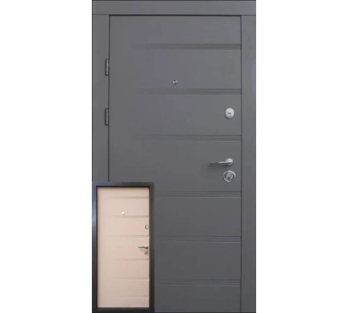 Входные Двери Роял смоки софт - латте софт "Qdoors"