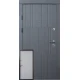 Вхідні Двері Преміум Арт бетон графіт-бетон крем Qdoors