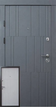 Двері Преміум Арт бетон графіт-бетон крем Qdoors
