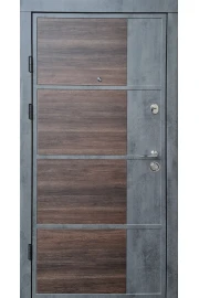 Двери Qdoors Премиум Бостон-М бетон темный-светлый