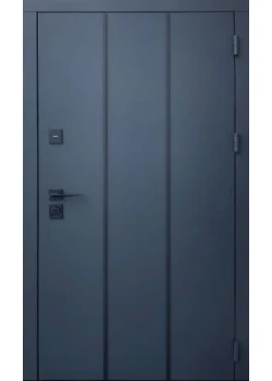 Двері Qdoors Стріт Лайт метал Антрацит 7021 фарба/МДФ біла шагрень Vinorit 2К