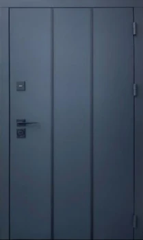 Двери Qdoors Стрит Лайт металл Антрацит 7021 краска/МДФ белая шагрень Vinorit 2К