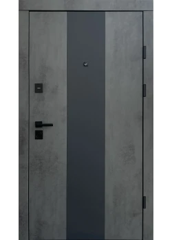 Двери Qdoors Премиум Трейси-М/Гладь Оксид темный/Бетон снежный