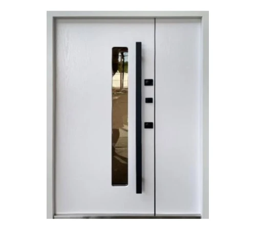 Вхідні Двері Qdoors Стронг Прайд антрацит пісок/біла структура 1200