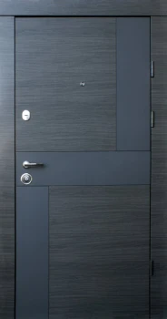 Двери Qdoors Премиум Стиль-М венге серый горизонт АРТ/белое дерево