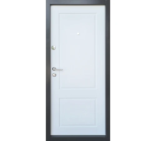 Входные Двери Эталон Соната антрацит/белое дерево "Qdoors"