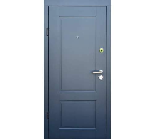 Входные Двери Эталон Соната антрацит/белое дерево "Qdoors"