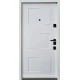 Вхідні Двері Авангард Порто мрамор темний/біла емаль "Qdoors"