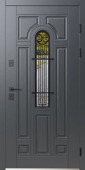 Двери Лучия ArWood RAL 7016/ПВХ белое дерево Sarmak
