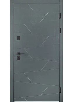 Двері Свея ArWood RAL 7016/ПВХ біле дерево Sarmak