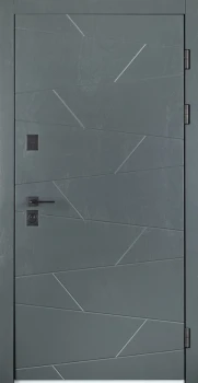 Двері Свея ArWood RAL 7016/ПВХ біле дерево Sarmak