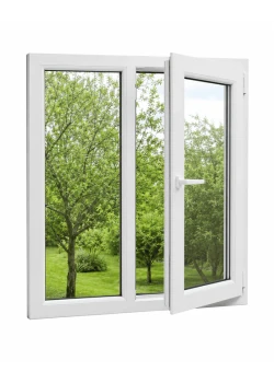 Металлопластиковое окно REHAU EURO 60 двухстворчатое с поворотно-откидной створкой 1200 x 800 мм
