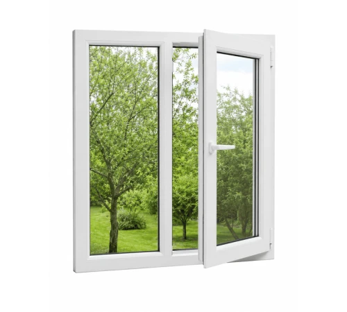 Металлопластиковое окно REHAU EURO 60 двухстворчатое с поворотно-откидной створкой 1200 x 800 мм