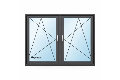 Алюминиевое окно Reynaers CS 77 с теплоизоляцией поворотно-откидное 2000*1600 мм