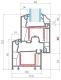 Металлопластиковые двери WDS 5S 900 x 2200 мм