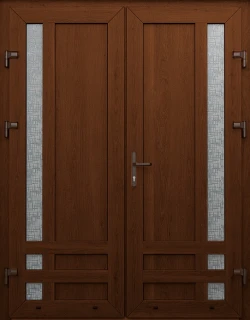 Металлопластиковые двери WDS Двойные Модель 56