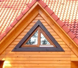 Металлопластиковые Треугольные окна коричневые WDS 5