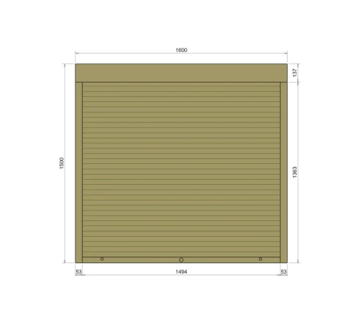 Защитные Защитные алюминиевые роллеты Comfort Line 1600-1500 мм P55