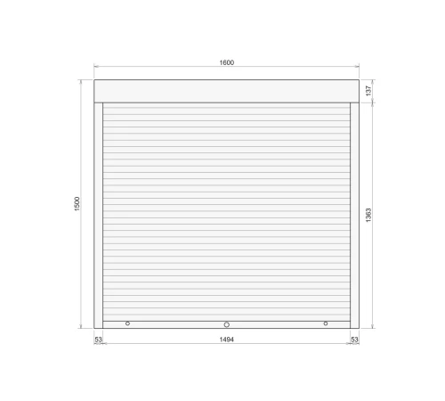 Защитные Защитные алюминиевые роллеты Comfort Line 1600-1500 мм P55