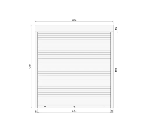 Защитные Защитные алюминиевые роллеты Comfort Line 1600-1700 мм P55