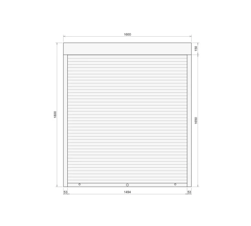 Защитные Защитные алюминиевые роллеты Comfort Line 1600-1800 мм P55