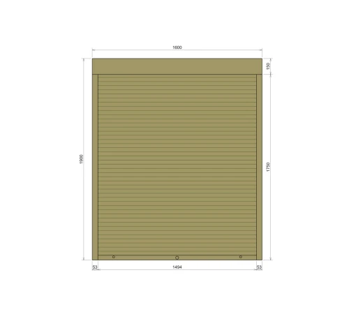 Защитные Защитные алюминиевые роллеты Comfort Line 1600-1900 мм P55