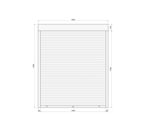 Защитные Защитные алюминиевые роллеты Comfort Line 1600-1900 мм P55