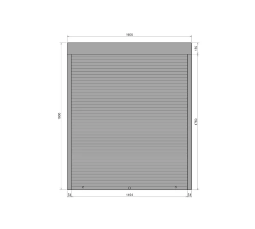 Защитные Защитные алюминиевые роллеты Comfort Line 1600-1900 мм P55