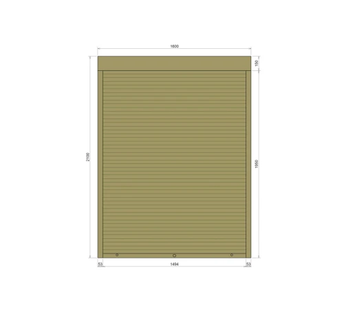Защитные Защитные алюминиевые роллеты Comfort Line 1600-2100 мм P55