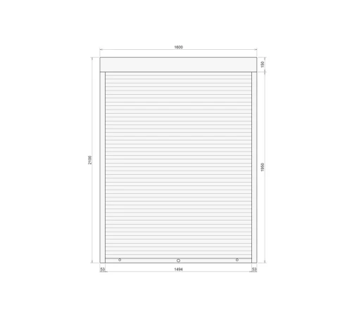 Защитные Защитные алюминиевые роллеты Comfort Line 1600-2100 мм P55