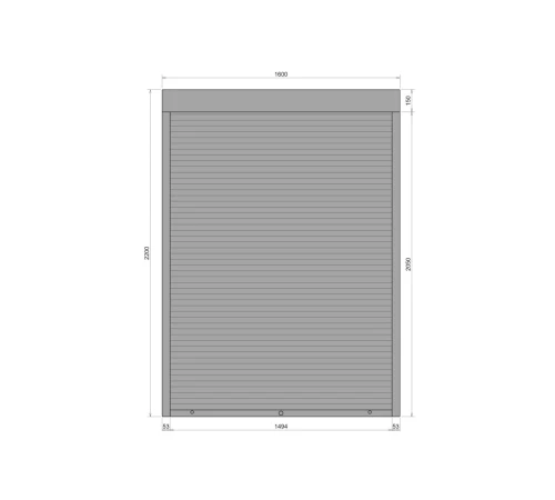 Защитные Защитные алюминиевые роллеты Comfort Line 1600-2200 мм P55